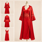 Silk & Net Bridal Nighty - Luxury Nightwear B-0030