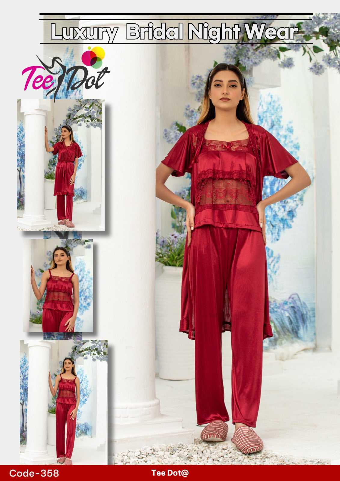 Luxury Bridal Nighty B-0036