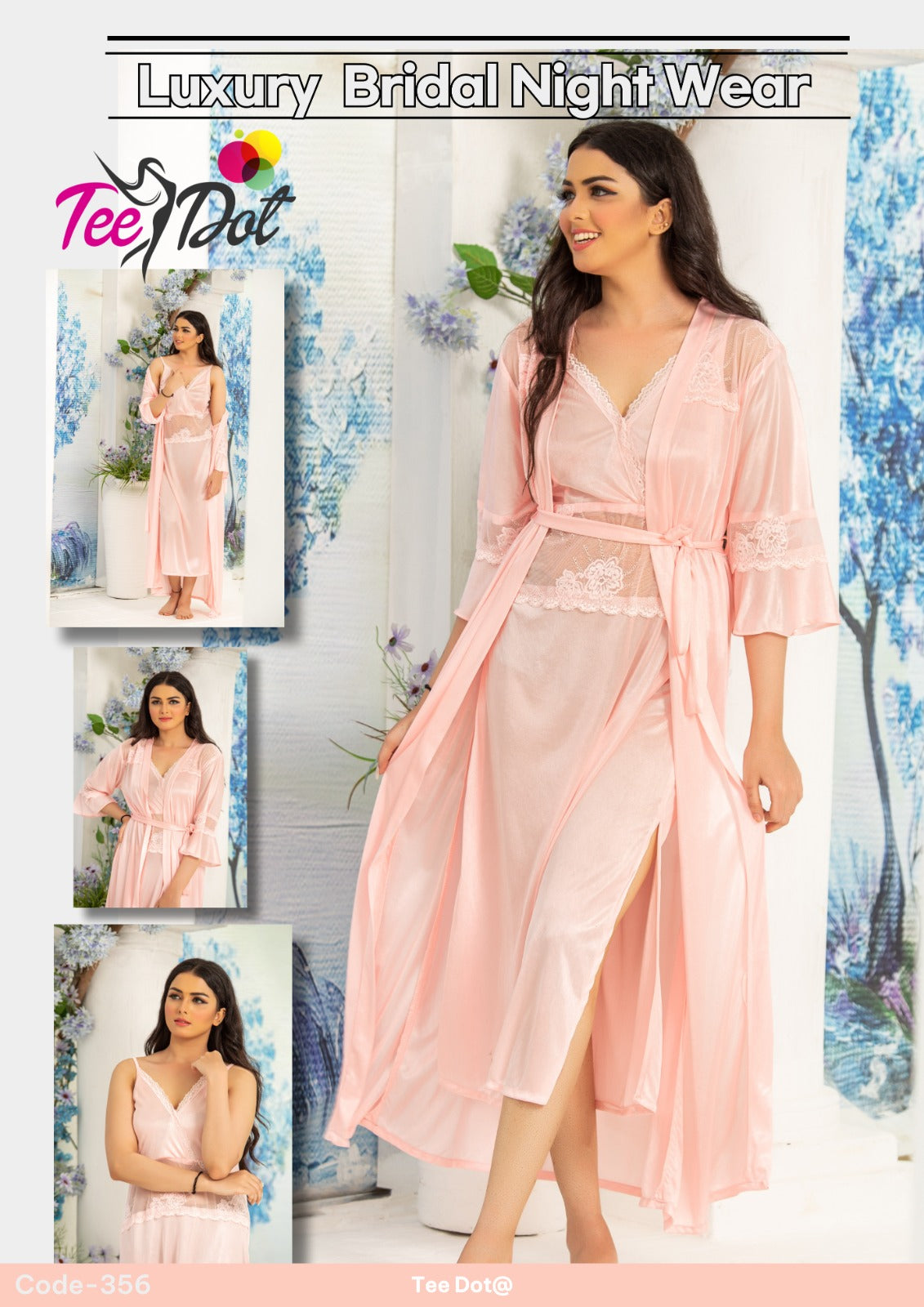 Luxury Bridal Nighty Set B-0026