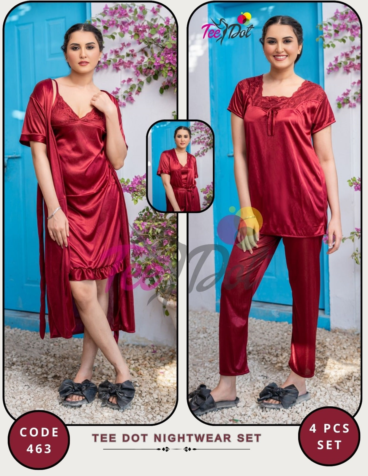 Luxury Nighty Set - Bridal & Party Nightwear B-0047