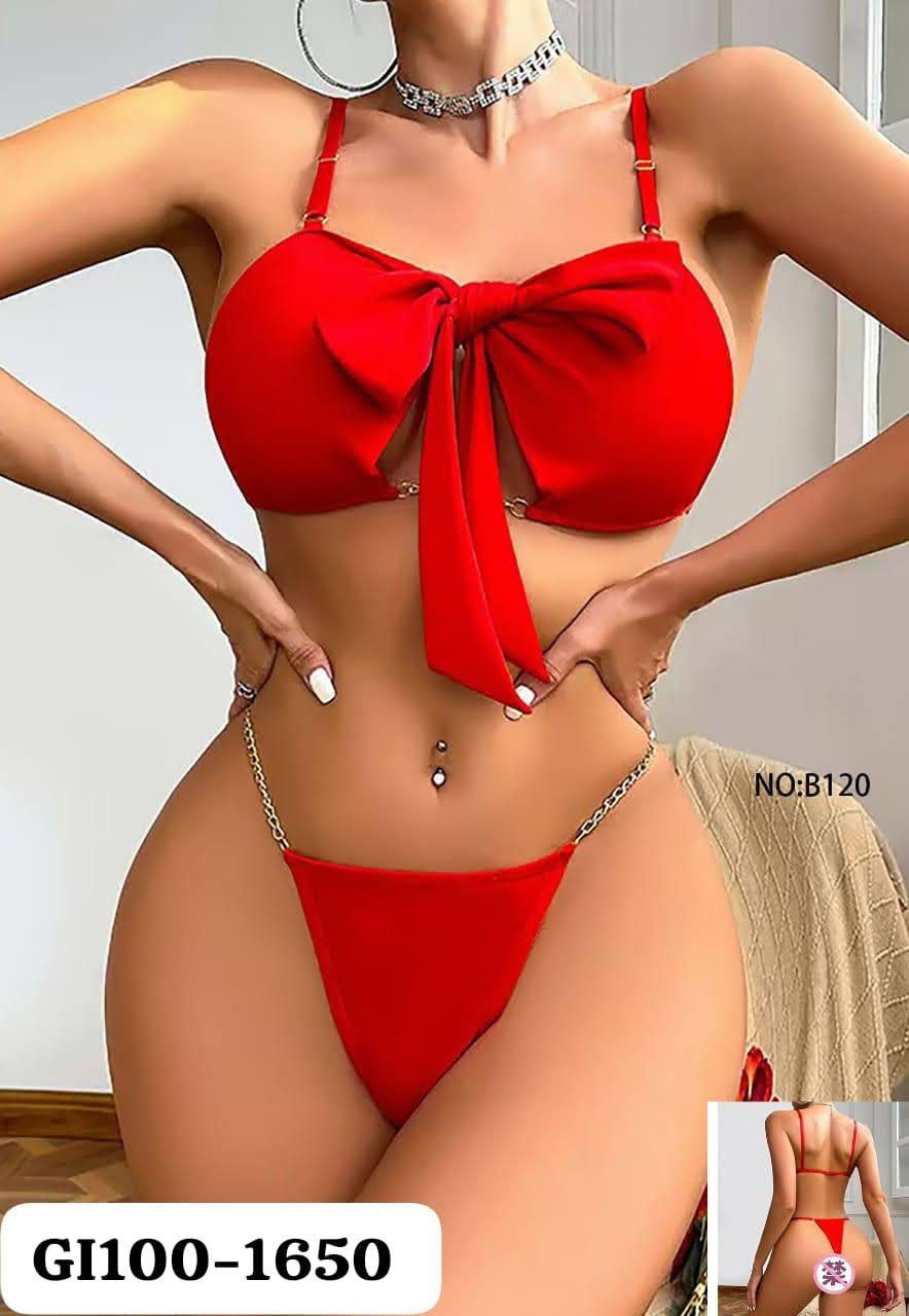 Women's Christm Lingerie Sets Bow Sexy Santa Babydoll Underwear Xmas Cute Day Present Nightgown Outfit one colour
