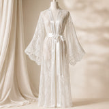 Full Sleeve Net Gown Nighty - Long Nightwear