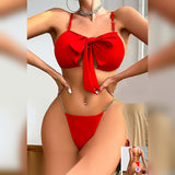 Santa Babydoll Lingerie Set - Christmas Nightwear