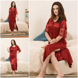 Bridal Nighty - Black & Red Luxury Nightwear B-0043